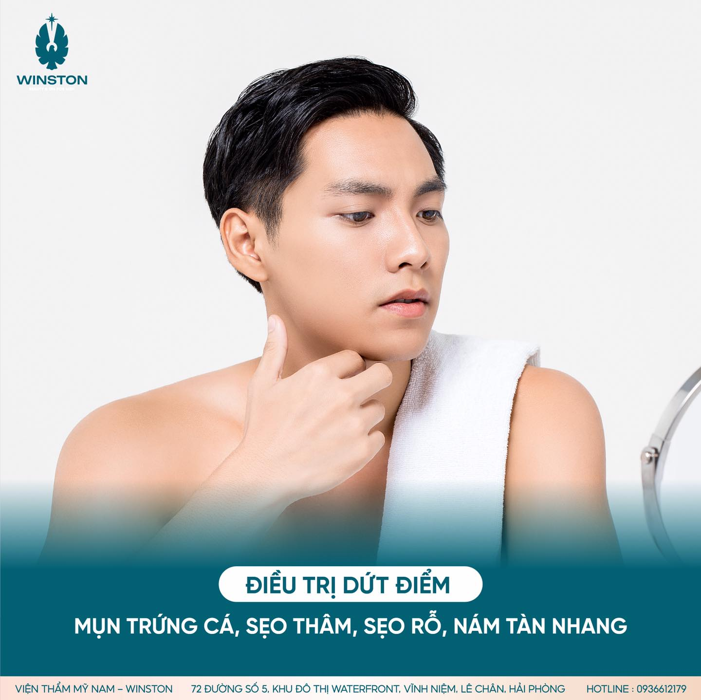 Winston là spa thẩm mỹ nam có dịch vụ điều trị mụn chuyên sâu uy tín 