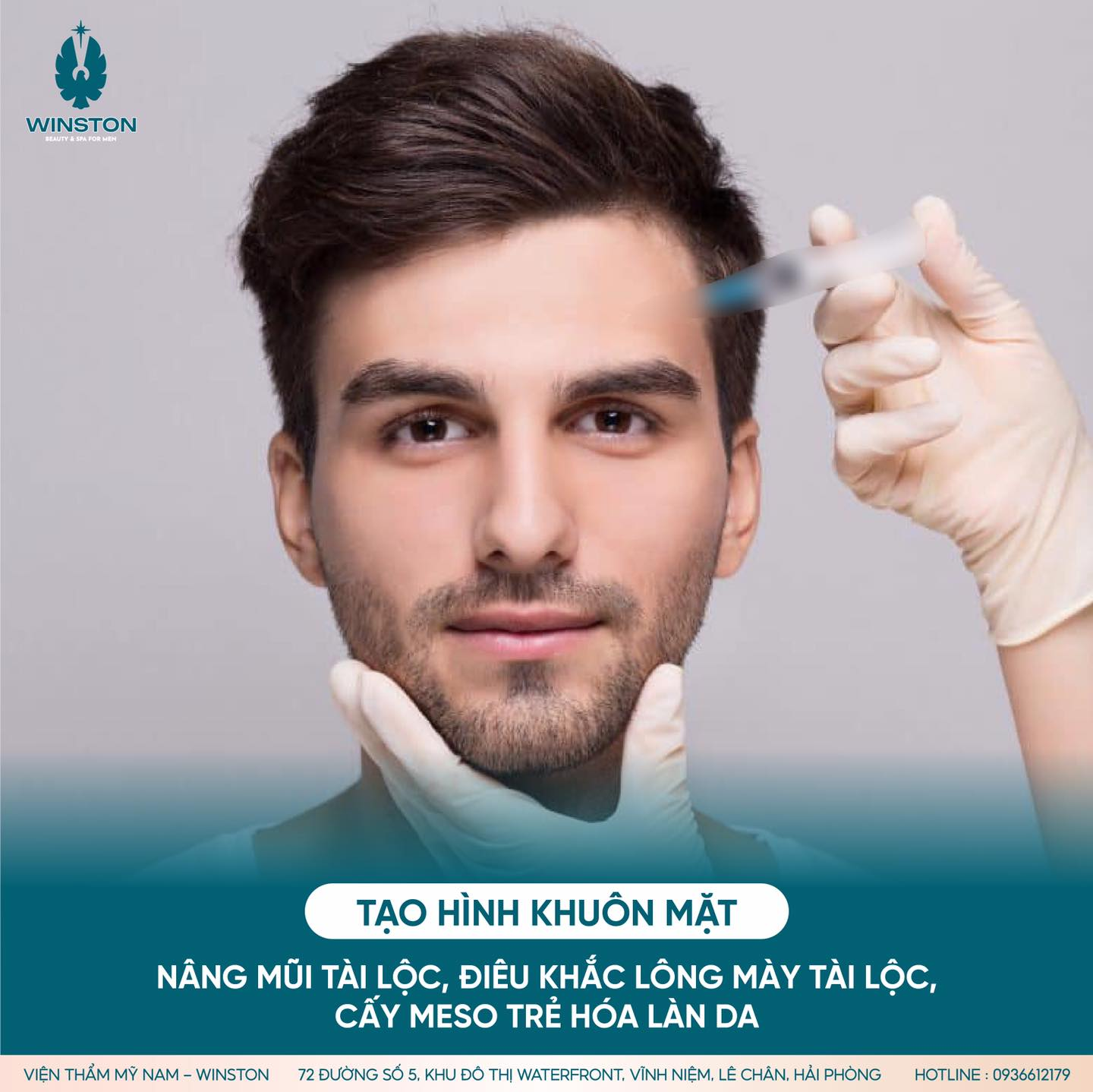 Thẩm mỹ nam Winston nổi tiếng nhờ loạt dịch vụ tạo hình lông mày chất lượng cao 