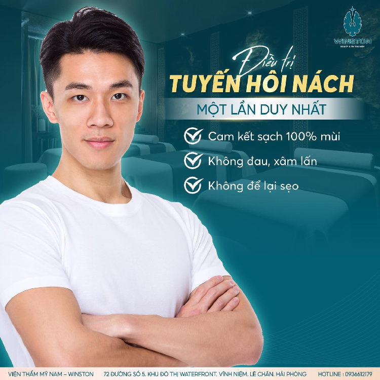 Trị hôi nách cho nam giới nên đến với Winston