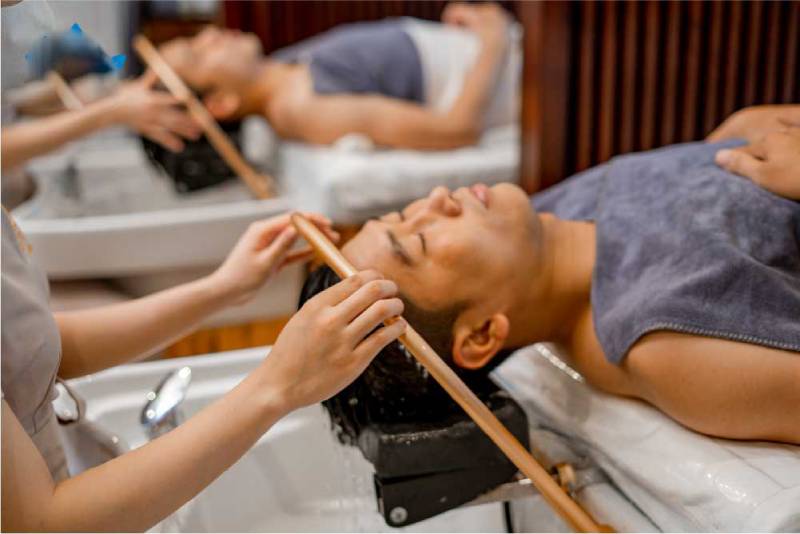 Gội đầu dưỡng sinh giúp tóc mềm mượt và thư giãn tinh thần