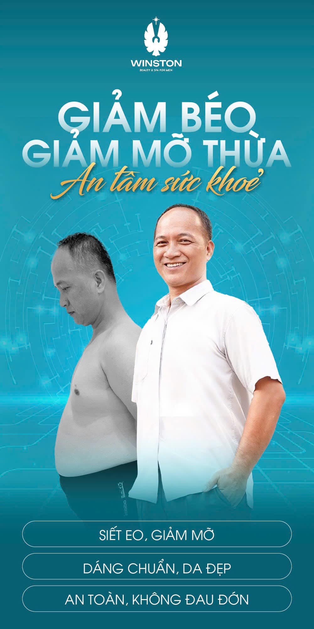 Giảm béo tại Hải Phòng bằng công nghệ LIPO Lifting Pro giúp nam giới sở hữu vóc dáng khỏe khoắn, tự tin.