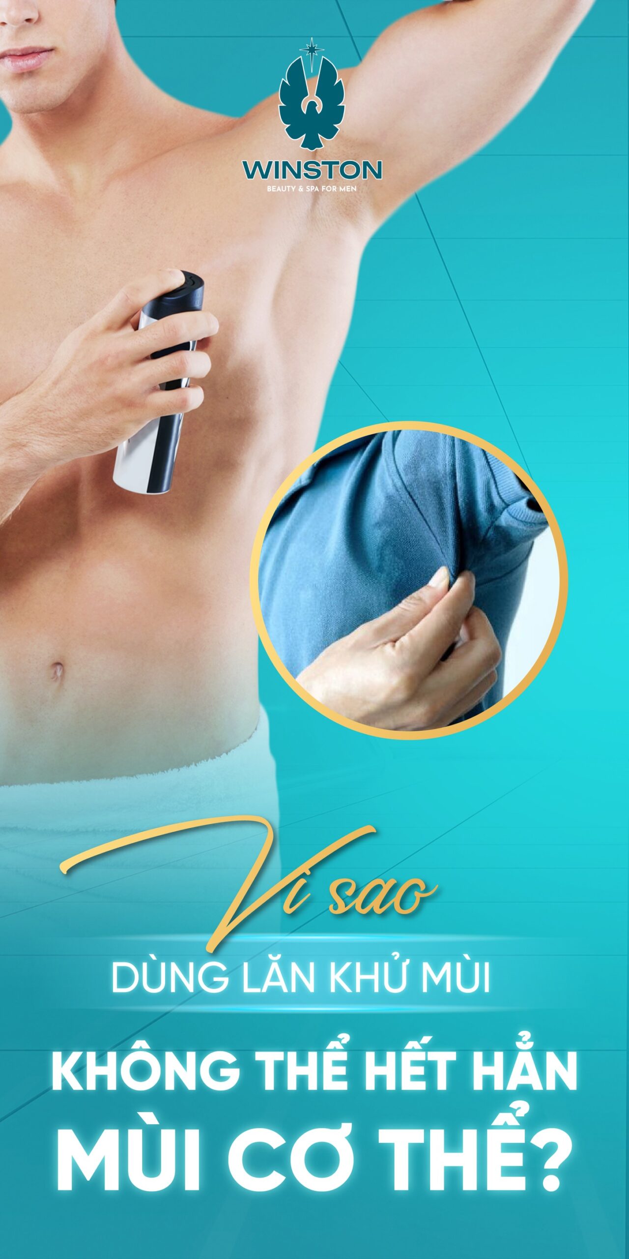 Lăn khử mùi chỉ có tác dụng che mùi tạm thời, hoàn toàn không thể loại bỏ tuyến mồ hôi nách – nguyên nhân gốc rễ gây ra mùi hôi